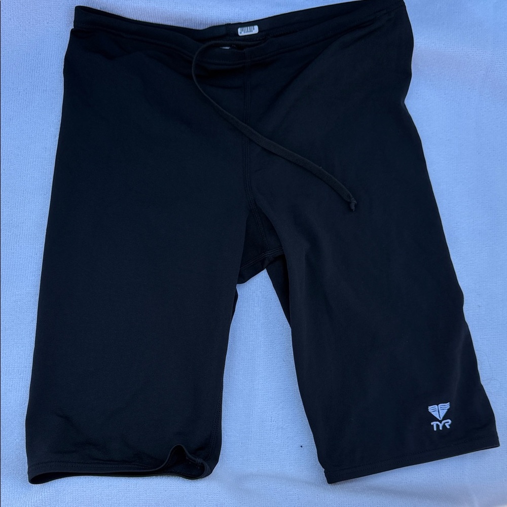 TYR Solid Black Competitive Jammer